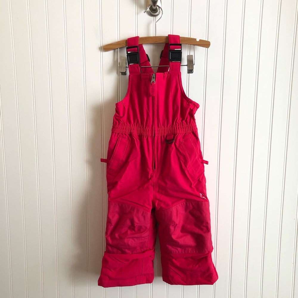 Lands End Kids Winter Snow Pants Coveralls Pink 2T